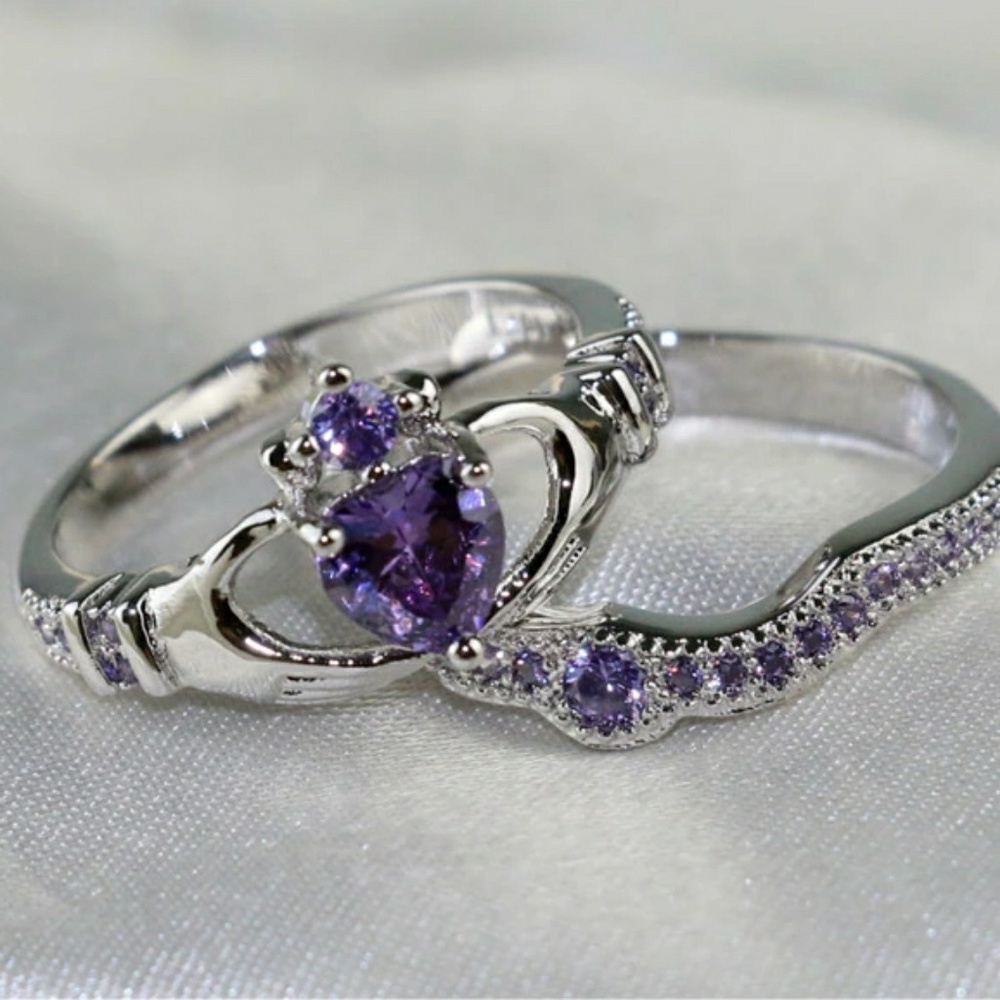 Irish Claddagh Ring Set